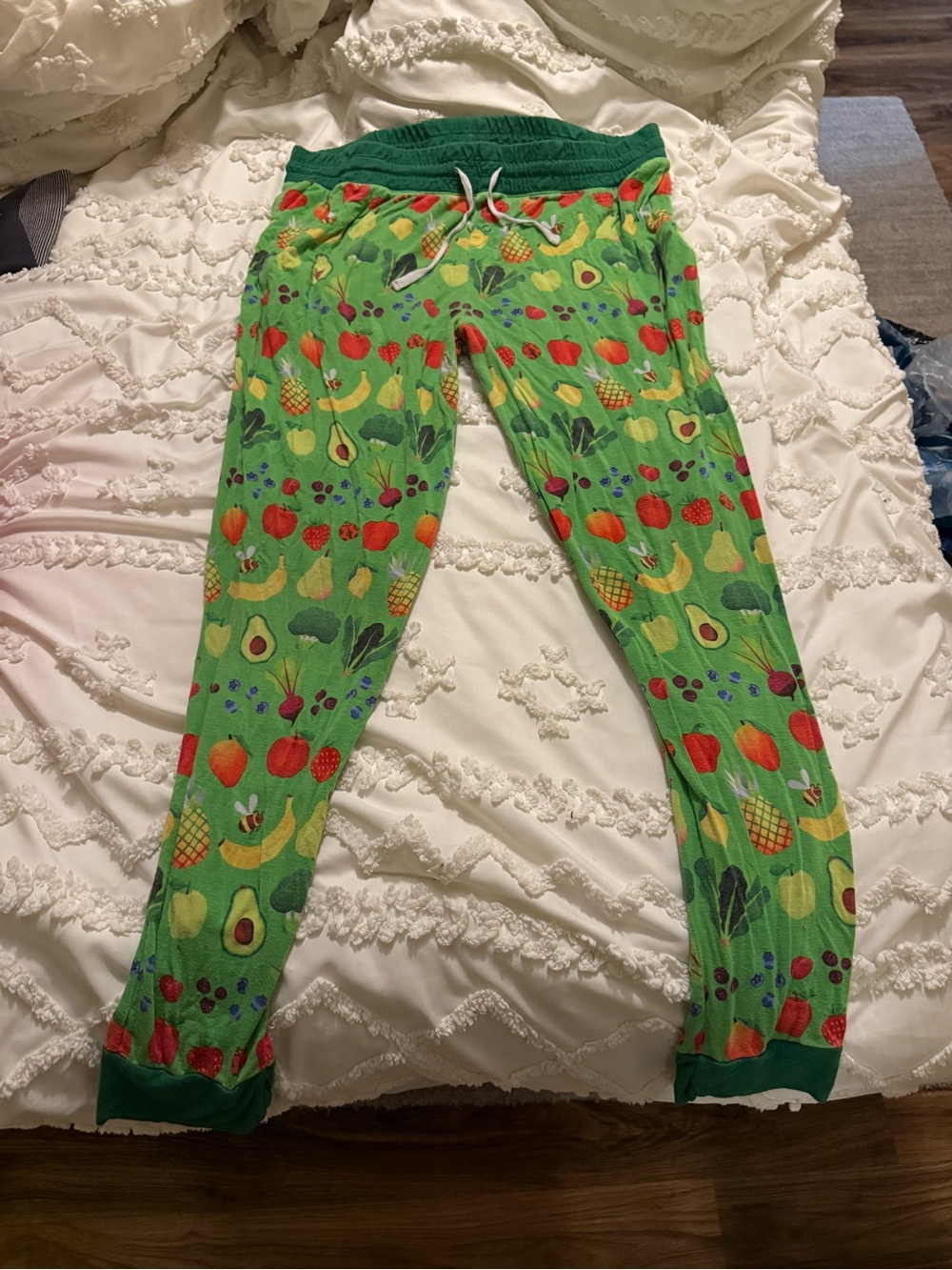 Women’s Little Sleepies Green Fruit & Veggie Print Pajama Pants